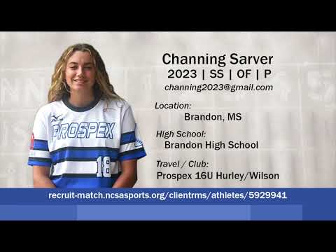 2023 Channing Sarver   Pitching Softball Skills & Recruiting Video