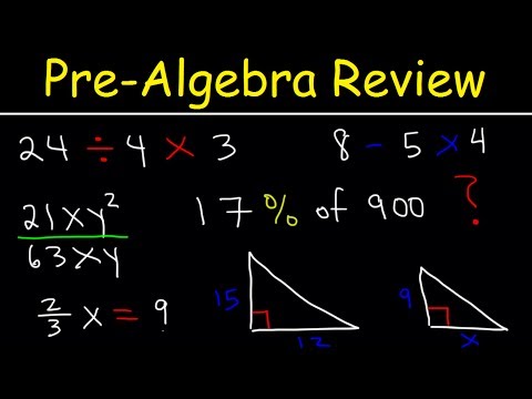 Pre-Algebra - Basic Introduction! Video