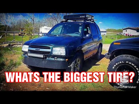 CHEVY TRACKER - WHATS THE BIGGEST TIRE?!?