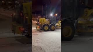 Big CATS Removing Snow and Ice From the Streets of Tromsø, Norway