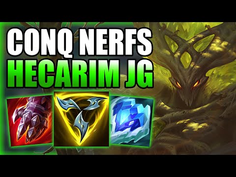 HOW TO PLAY HECARIM JUNGLE POST CONQUEROR NERFS! - Best Build/Runes S+ Guide - League of Legends