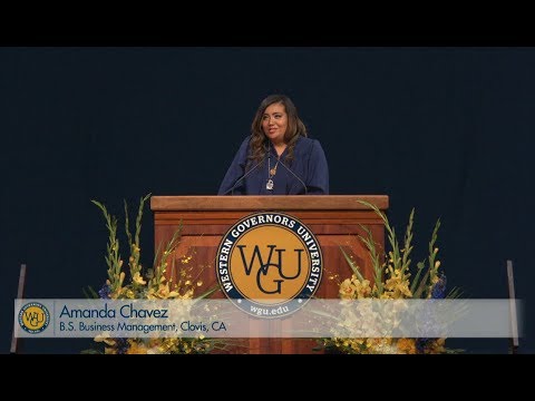 WGU 2018 Las Vegas Bachelor's Commencement - Graduate Speaker Amanda Chavez