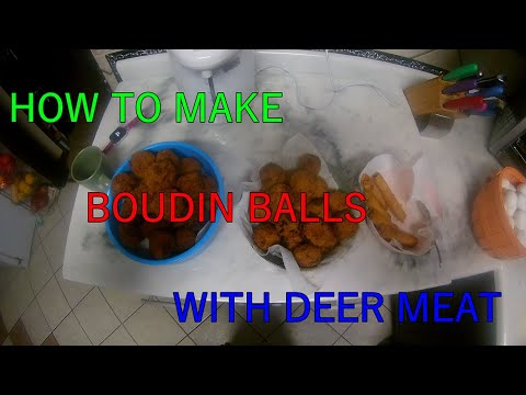 Boudin Balls from Ground Deer Meat