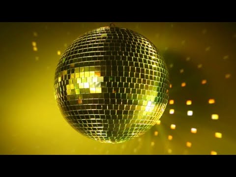 Disco Ball Colors Rotating Colorful Party Ball Shiny Neon Color Video Background