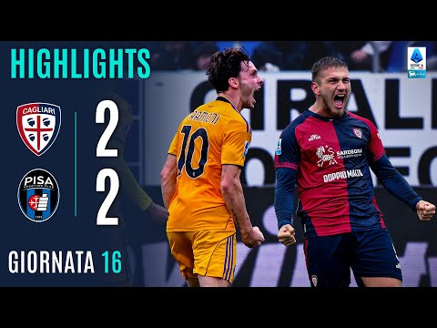 Video highlights della Cagliari vs Pisa (2 a 2) - Giornata 16 - Fantacalcio e fantamedie