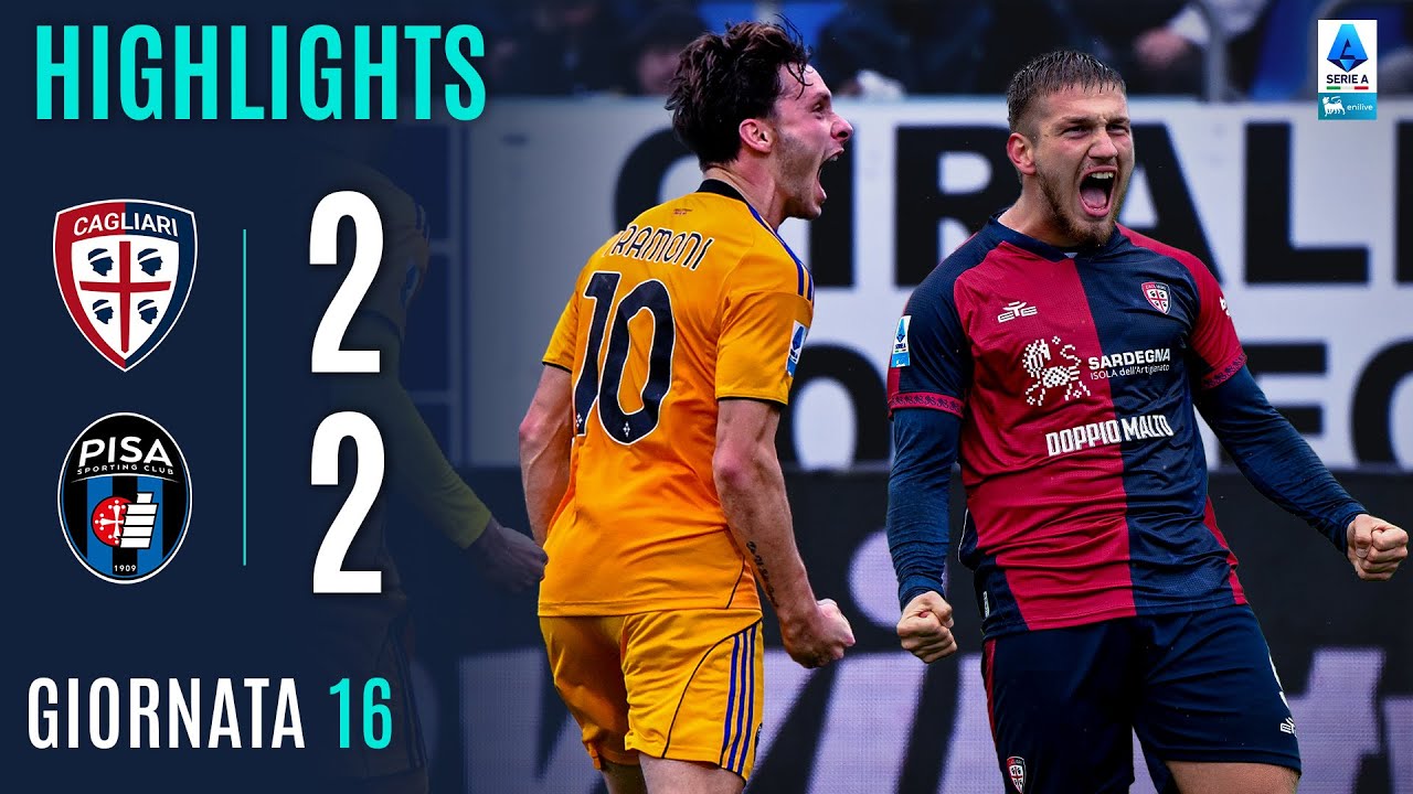 CAGLIARI-PISA 2-2 | HIGHLIGHTS | 16ª GIORNATA | SERIE A ENILIVE 2025/26