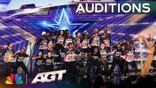 LaRussell's Crew Brings Pure Joy to the AGT Stage! | Auditions | AGT 2026 thumbnail