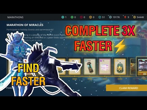 How to Complete marathon of Miracles Fasterr!! shadow fight 3 jewels of the North event