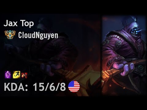 Jax Top vs Kennen - CloudNguyen - NA Challenger Patch 7.18