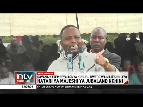 Natembeya aonya kuhusu uwepo wa majeshi wa Jubaland nchini