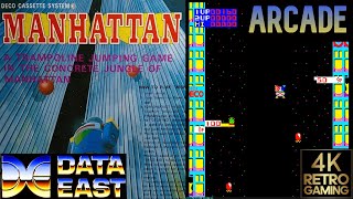 Manhathan Arcade ( Data East 1981 ) 4k Gameplay