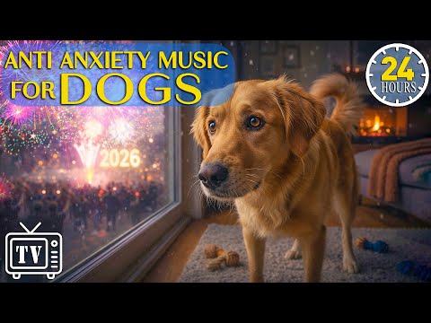[LIVE] Dog TV: New Year Anti-Anxiety Music for Dogs | Music for Anxious Dogs Afraid of Fireworks