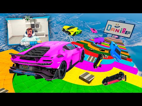 MEGA RAMPA CON OBSTÁCULOS! RETOS BRUTALES!! - GTA 5 ONLINE