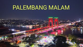 Download lagu Kota Palembang Malam Hari Terbaru 2026 dengan Drone mp3