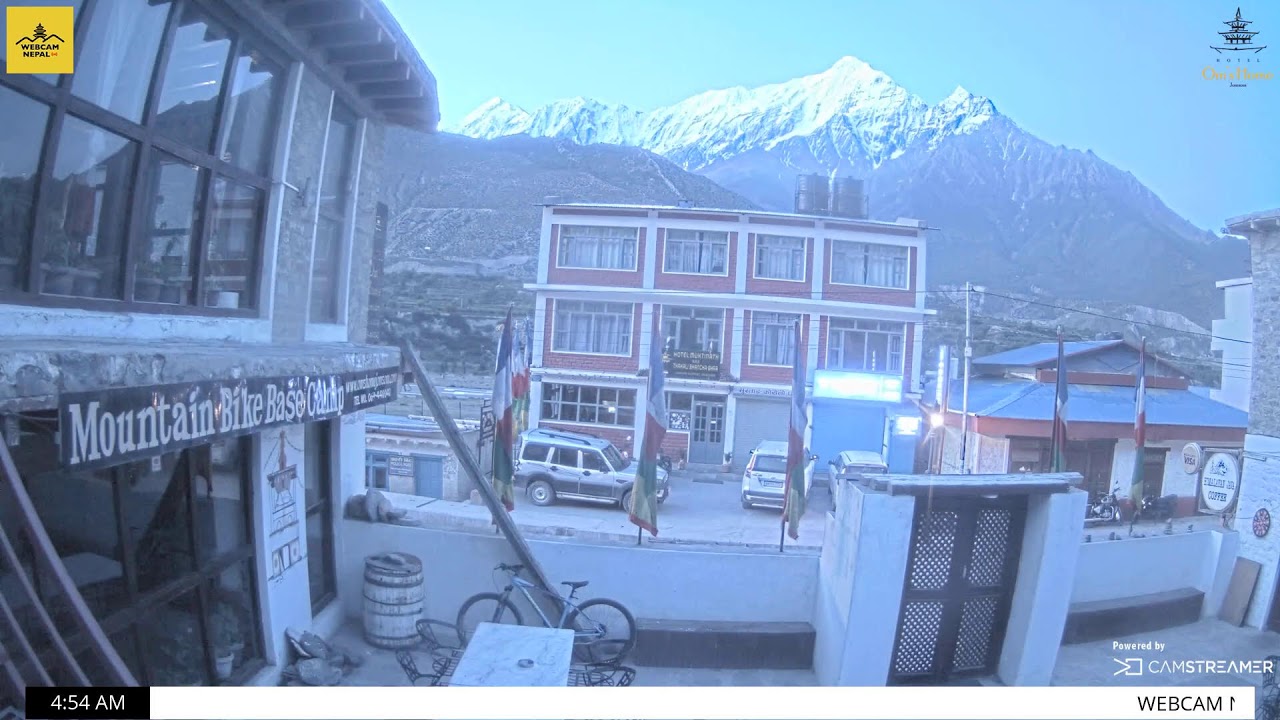 Live webcam view of Om's Home, Jomsom in the Himalayas