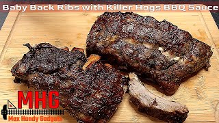 Baby Back Ribs with Killer Hogs BBQ Sauce