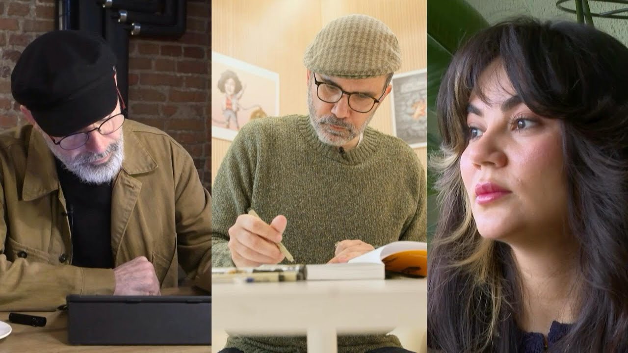 Video | Exiled cartoonists give voice to Iran's silenced millions | AFP