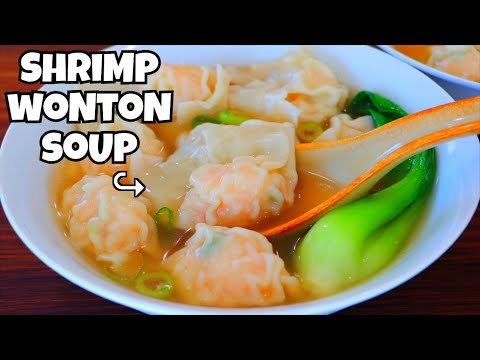 30-Min Shrimp Wonton Soup Recipe–BETTER Than Takeout Every Time!