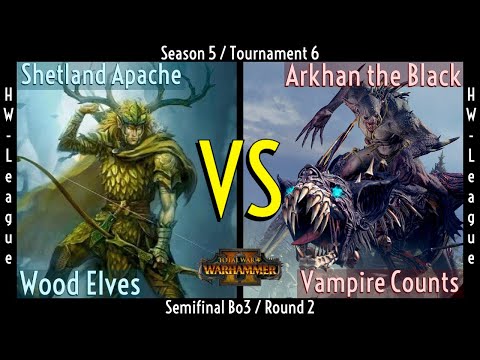 Wood Elves vs Vampire Counts - Total War: Warhammer II - 1v1 Tournament/League