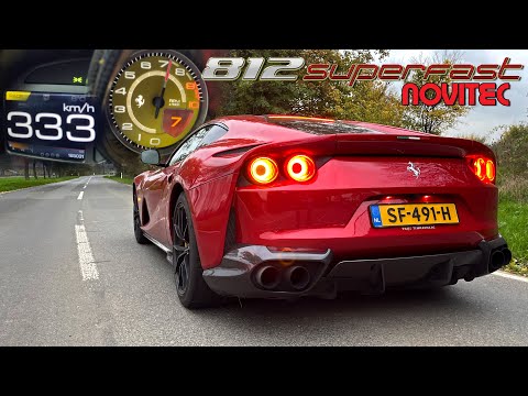 Thumbnail for FERRARI 812 NOVITEC 0-333km/h & INSANE F1 V12 SOUND by Limousine, FIA, Ferrari, Performance car, passa, rall, rally, Car, Sedans