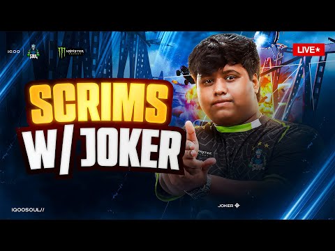 SCRIMSSS LIVE W iQOOSouL | JokerOP | BGMI