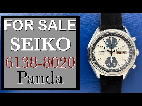 SOLD -- Seiko 6138-8020 Panda