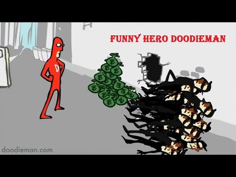 Funny Hero Doodieman, chivalrous Superman doodieman ✔ The Hero's Load