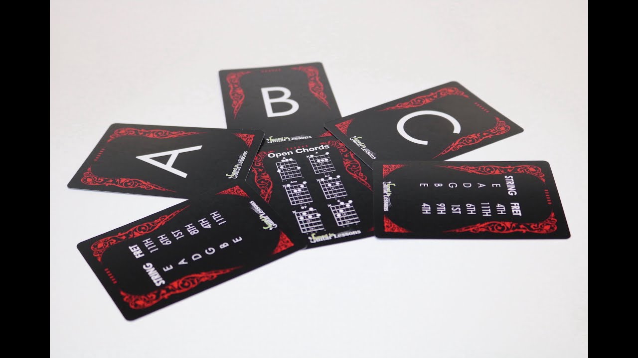 How To Memorize Notes on The Fretboard Using Guitar Flash Cards - The Fretboard Memorization Deck
