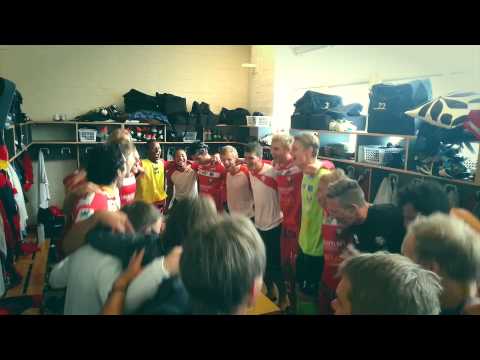Celebrations after the FC Lahti-game (7-1)