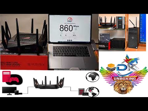 Gaming WiFi Router 10 Gigabit with a Quad-core CPU, FS रैप्चर राउटर (ब्लैक) AX11000 ट्राई-बैंड वाईफा