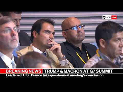 Macron beim G7-Gipfel zur französischen Digitalsteuer für multinationale Konzerne