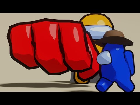 Among Us Saitama as Crewmate animation