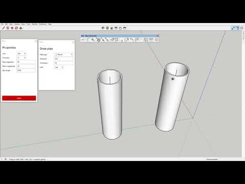 SketchUp Extension: Pipes Tubes 2020 - settings