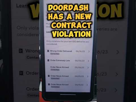 DoorDash Driver Gets Contract Violation For WRONG ORDER DELIVERED! SMH #doordash #fyp #tiktoviral