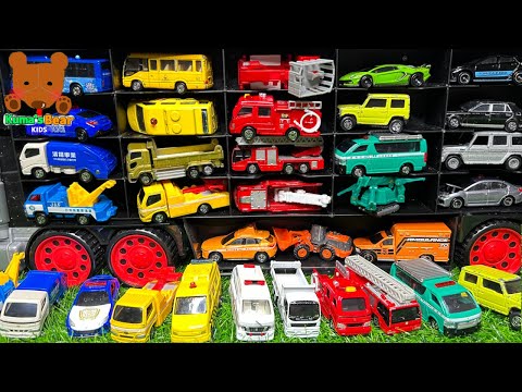 Car Delivery Truck Finds and Transports Die-cast Models! 【Kuma's Bear Kids】