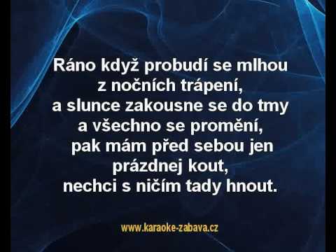 Tančíš sama - Petr Muk Karaoke tip