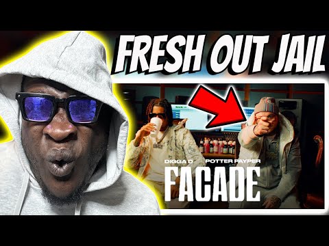American Rapper Reacts | Digga D ft. @PotterPayperTV - Facade (Official Video)