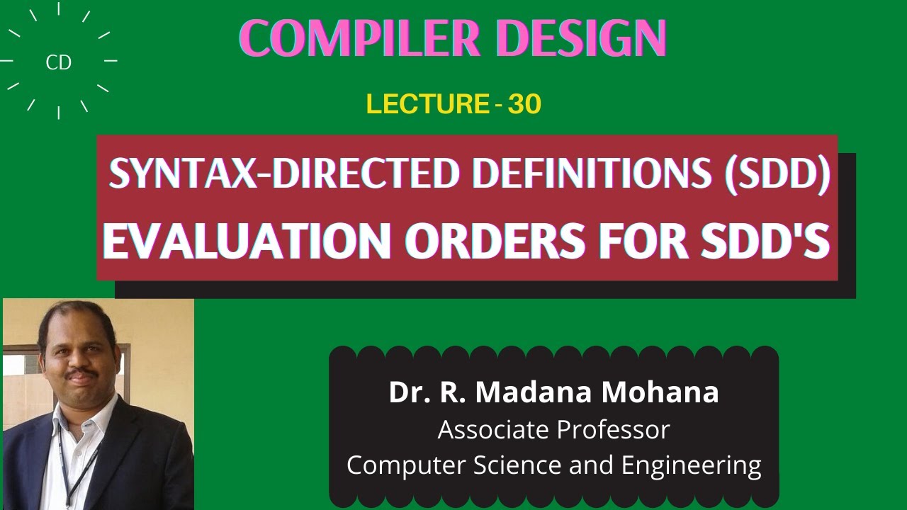 Understanding Syntax-Directed Definitions and Their Evaluation Orders ...