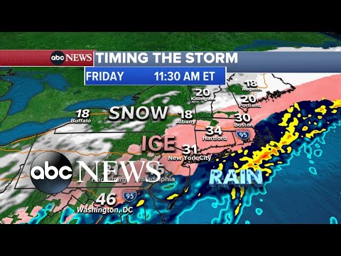 ABC News Live: Heavy snow, freezing rain cause travel nightmare in the South