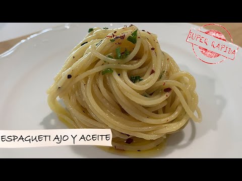 ¡ Estos son los ESPAGUETIS más fácil del mondo ! #espaguetis #aglioeolio #ajoyaceite
