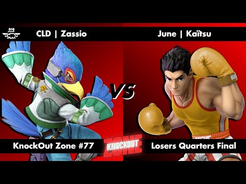 KnockOut Zone #77 - SSBU Losers Quarters Final - Zassio (Falco) vs Kaïtsu (Little Mac)
