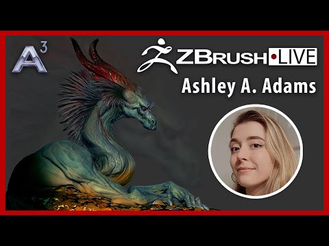 Creature & Character Concept Sculpting – Ashley A. Adams “A_Cubed” – ZBrush 2026