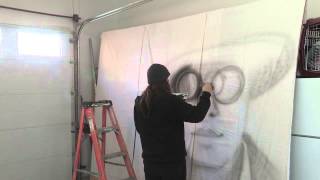 The Making of the Fred Eaglesmith backdrop!