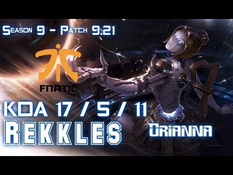 FNC Rekkles ORIANNA vs KAI'SA Bot - Patch 9.21 EUW Ranked