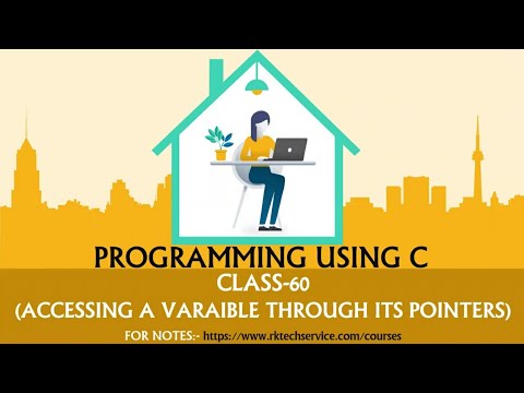 Programming Using C Class 60 Accessing A Variable Through Its Pointer