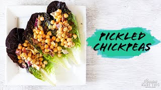 Easy Pickled Chickpea Lettuce Cups - Can of Beans Recipe