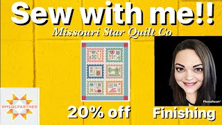 Sew with me! Mercantile Quilt Seeds by Lori Holt - Finishing - 20% off