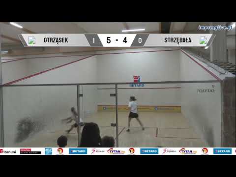 Tola Otrząsek - Hania Strzębała GU19 BETARD Indywidualne Mistrzostwa Polski Junior w Squasha 2023