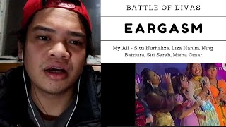 Download lagu (reaction) MY ALL - Sitti Nurhaliza,Liza Hanim, Ning Baiziura, Siti Sarah, Misha Omar mp3