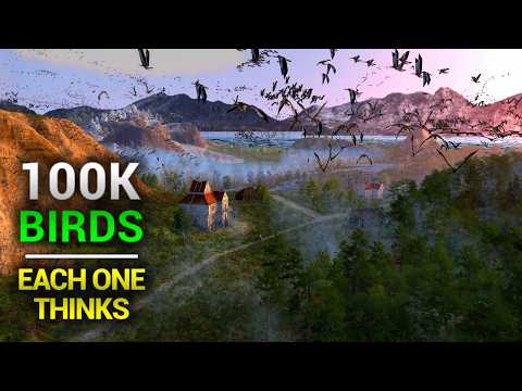 I Simulated 100K Birds to Create a Living Ecosystem